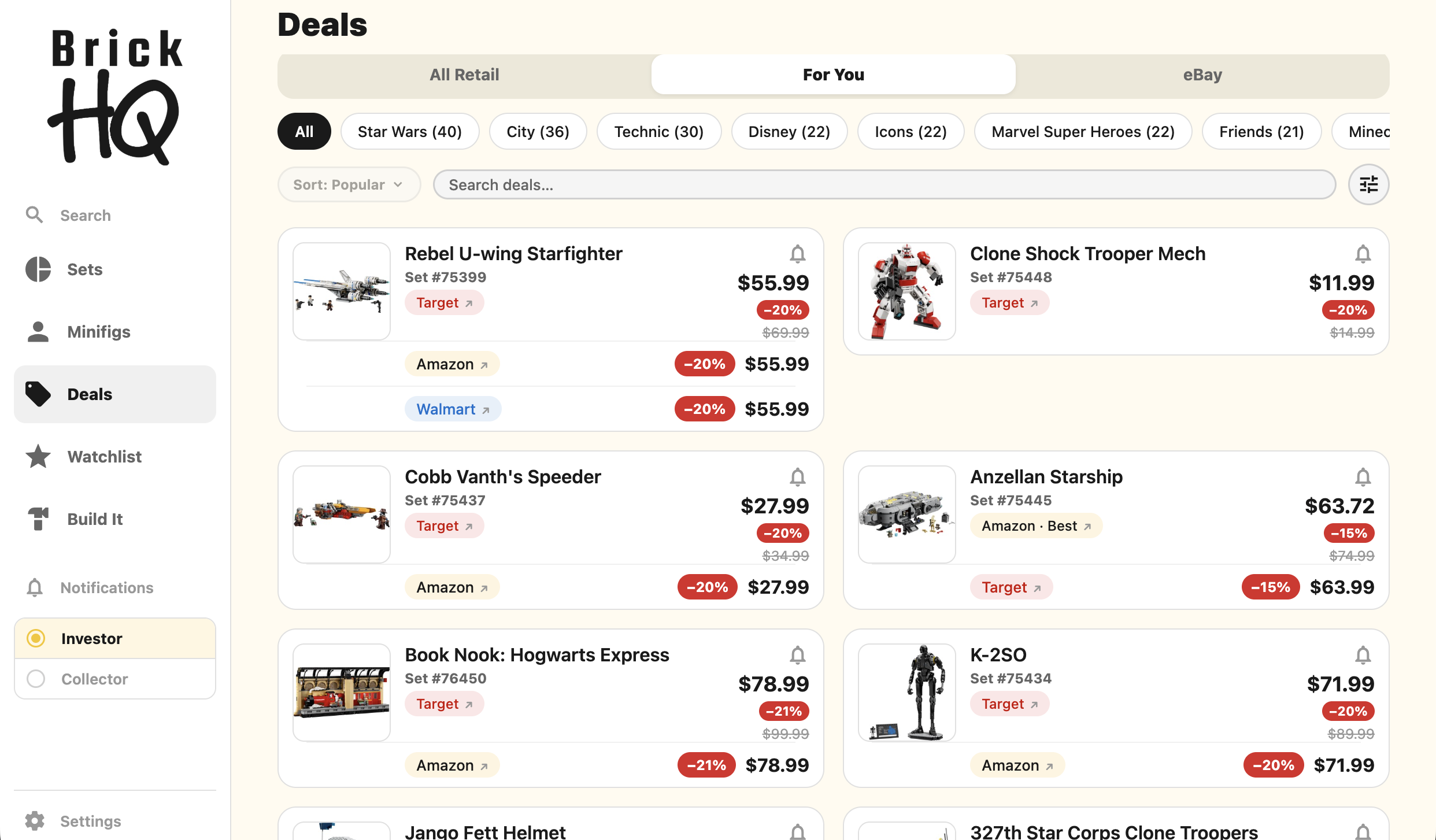 Retail deals across Target, Walmart, Amazon, Barnes & Noble and Kohl’s, priced against real MSRP.